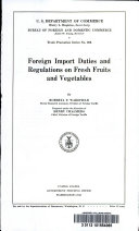 Foreign Import Duties and Regulations on Fresh Fruits and Vegetables