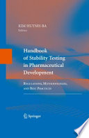 Handbook of Stability Testing in Pharmaceutical Development Book