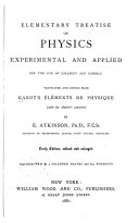 Elementary Treatise on Physics Experimental and Applied by Adolphe Ganot PDF