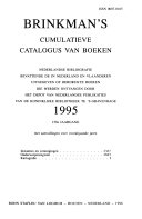 Brinkman s cumulatieve catalogus van boeken