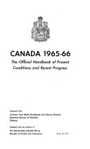 Canada ..., an Official Handbook of Present Conditions and Recent Progress