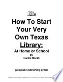 How to Start a Texas Library