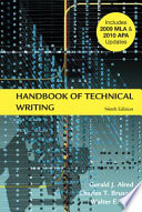 Handbook of Technical Writing with 2009 MLA and 2010 APA Updates.epub