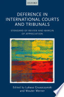 Deference in International Courts and Tribunals Book