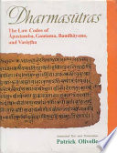 Dharmasutras Book