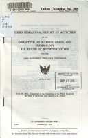 Semiannual Report of Activities of the Committee on Science, Space, and Technology, U.S. House of Representatives for the ... Congress