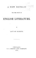 A New Method for the Study of English Literature