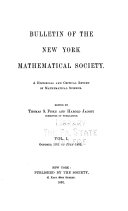 Bulletin (new Series) of the American Mathematical Society