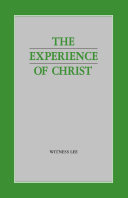 The Experience of Christ Book Witness Lee