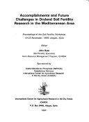 Accomplishments and Future Challenges in Dryland Soil Fertility Research in the Mediterranean Area