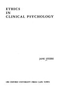 Ethics in Clinical Psychology