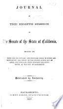 The Journal of the Senate During the     Session of the Legislature of the State of California