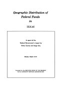 Geographic Distribution of Federal Funds in Texas
