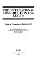 The International Construction Law Review
