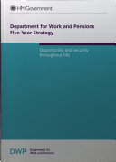 Department for Work and Pensions Five Year Strategy