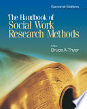 The Handbook of Social Work Research Methods Book