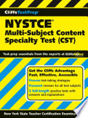 CliffsTestPrep NYSTCE  Multi Subject Content Specialty Test  CST 