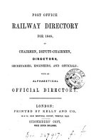 Post office railway directory