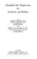 Simplified Site Engineering for Architects and Builders
