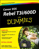 Canon EOS Rebel T3i   600D For Dummies