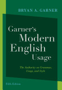 Garner s Modern English Usage