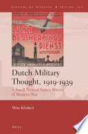Dutch Military Thought, 1919-1939