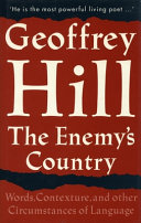 Geoffrey Hill Books, Geoffrey Hill poetry book