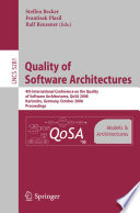 Quality of Software Architectures Models and Architectures