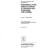 Publications of the National Institute of Standards and Technology     Catalog