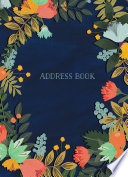 Address Book Modern Floral Large Book