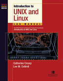 Cover of Introduction to Unix and Linux Lab Manual, Student Edition