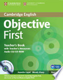 Objective First Teacher's Book with Teacher's Resources Audio CD/CD-ROM