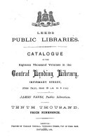 Catalogue of the     Central Lending Library