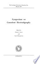 The book cover of Symposium on Conodont Biostratigraphy