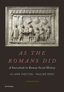 As the Romans Did Book