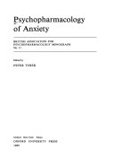 Psychopharmacology of Anxiety
