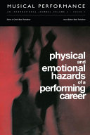 Physical and Emotional Hazards of a Performing Career [Pdf/ePub] eBook