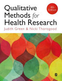 Cover of Qualitative Methods for Health Research