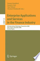 Enterprise Applications and Services in the Finance Industry Book