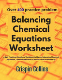 Balancing Chemical Equations Worksheet