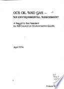 OCS Oil and Gas  Effect of natural phenonmena on OCS gas and oil development
