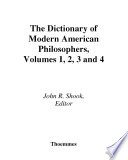 Dictionary of Modern American Philosophers Book