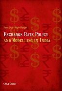 Exchange Rate Policy and Modelling in India Book