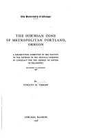 The Suburban Zone Of Metropolitan Portland Oregon