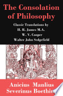 The Consolation of Philosophy  3 Classic Translations by James  Cooper and Sedgefield 