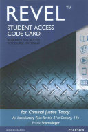 Revel for Criminal Justice Today Access Card Book