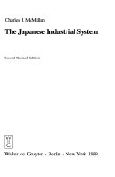 The Japanese Industrial System Book