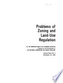 Problems of Zoning and Land-use Regulations