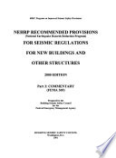 NEHRP Recommended Provisions  National Earthquake Hazards Reduction Program  for Seismic Regulations for New Buildings and Other Structures