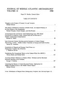 Journal of Middle Atlantic Archaeology